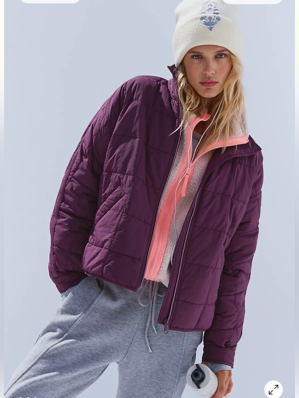 Free People Movement Pippa Packable Puffer Jacket, Size L